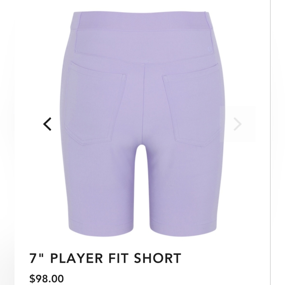 DUNNING GOLF - 7" Player Fit Short - ALLIUM LAVENDER - Picture 2 of 2
